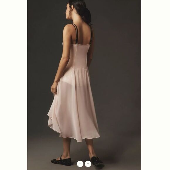 Anthropologie Strappy Sequin-Layer Midi Slip Dress - Picture 2 of 4